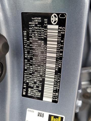 Photo 10 from auction – 2020 TOYOTA COROLLA LE with VIN 5YFEPRAE4LP081742