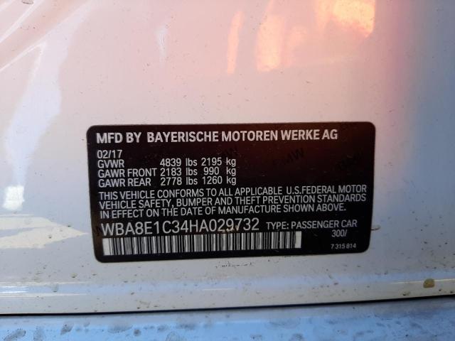 Photo 10 from auction – 2017 BMW 330E with VIN WBA8E1C34HA029732
