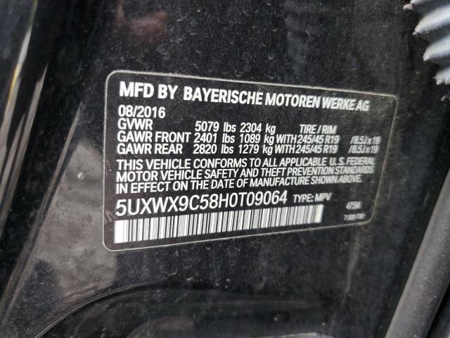 Photo 10 from auction – 2017 BMW X3 XDRIVE2 with VIN 5UXWX9C58H0T09064