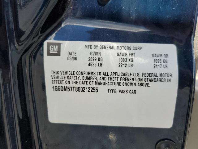 Photo 10 from auction – 2006 CADILLAC CTS with VIN 1G6DM57T860212255