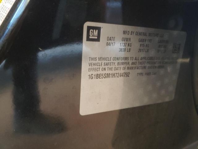 Photo 10 from auction – 2017 CHEVROLET CRUZE LT with VIN 1G1BE5SM1H7244792
