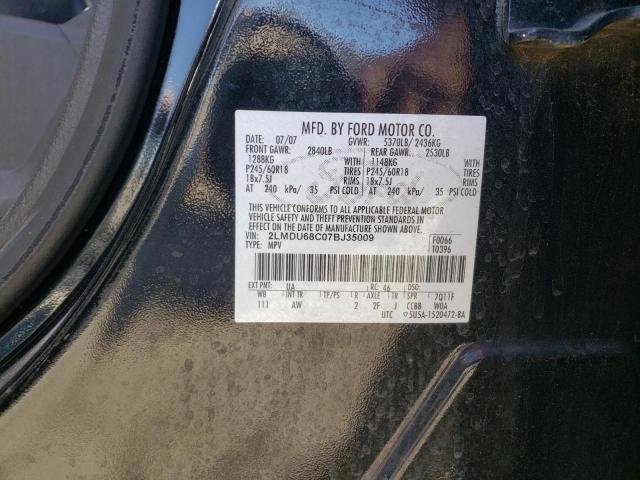 Photo 10 from auction – 2007 LINCOLN MKX with VIN 2LMDU68C07BJ35009