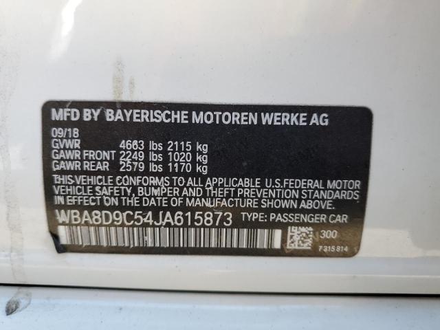 Photo 10 from auction – 2018 BMW 330 XI with VIN WBA8D9C54JA615873