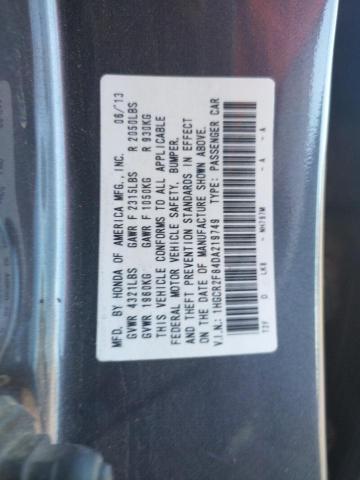 Photo 10 from auction – 2013 HONDA ACCORD EXL with VIN 1HGCR2F84DA219749