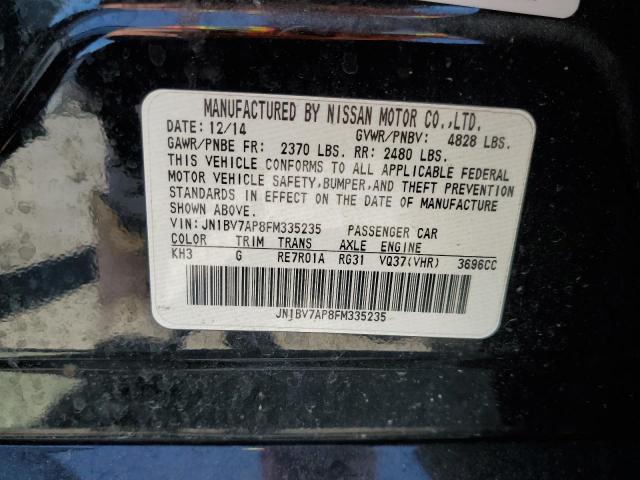 Photo 10 from auction – 2015 INFINITI Q50 BASE with VIN JN1BV7AP8FM335235