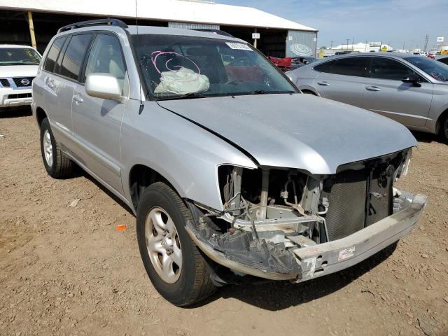 TOYOTA HIGHLANDER 2002 with VIN JTEGD21AX20042051 - Photo from auction