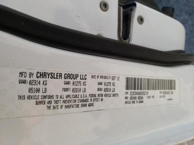 Photo 10 from auction – 2013 DODGE CHARGER SX with VIN 2C3CDXHG0DH552745
