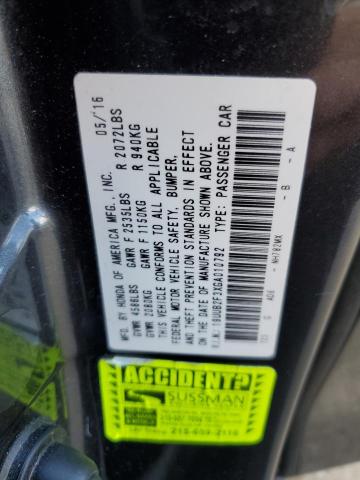 Photo 10 from auction – 2016 ACURA TLX with VIN 19UUB2F3XGA010792