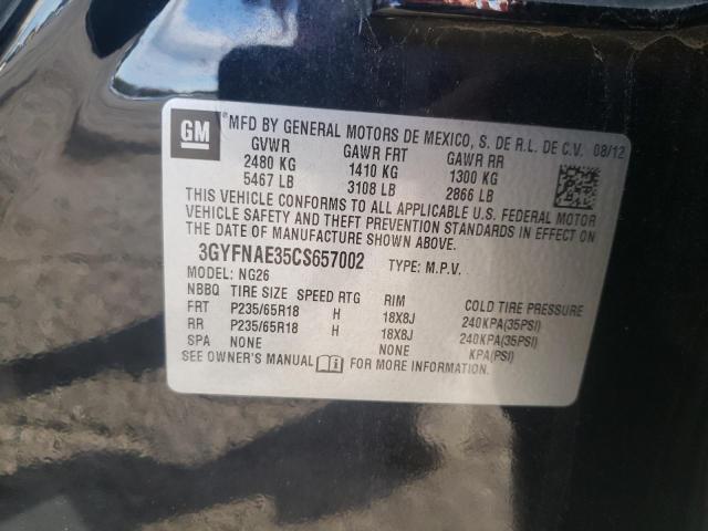 Photo 10 from auction – 2012 CADILLAC SRX LUXURY with VIN 3GYFNAE35CS657002