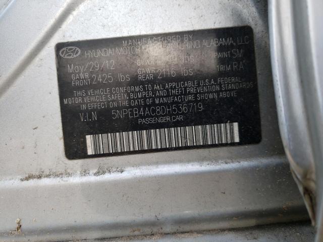 Photo 10 from auction – 2013 HYUNDAI SONATA GLS with VIN 5NPEB4AC8DH536719