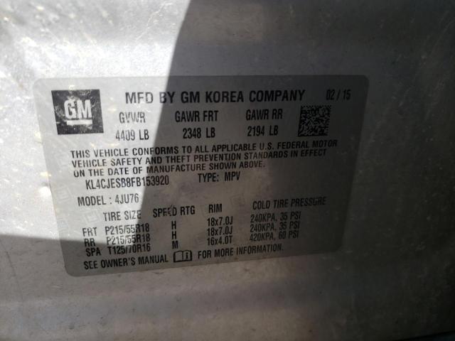 Photo 10 from auction – 2015 BUICK ENCORE with VIN KL4CJESB8FB153920