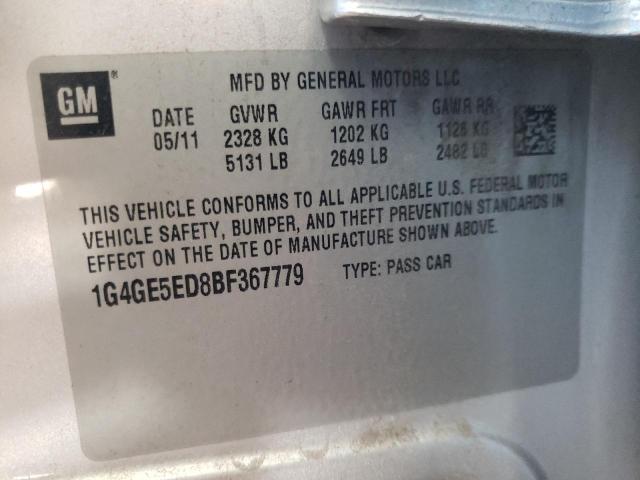 Photo 10 from auction – 2011 BUICK LACROSSE C with VIN 1G4GE5ED8BF367779