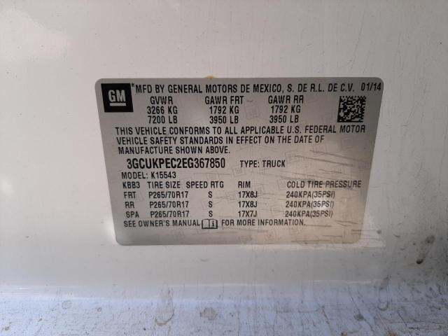 Photo 10 from auction – 2014 CHEVROLET SILVERADO with VIN 3GCUKPEC2EG367850