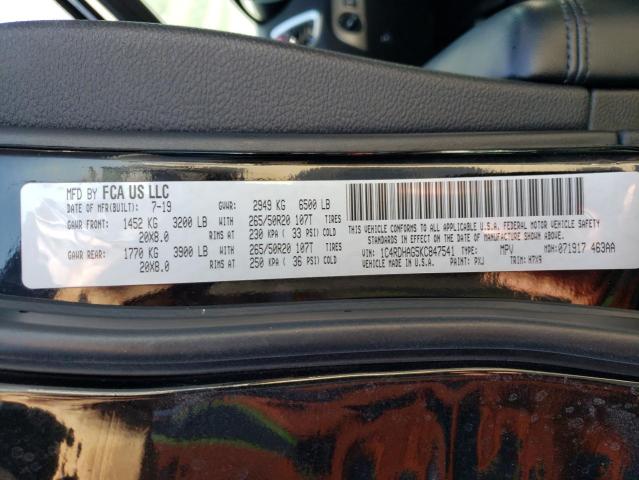 Photo 10 from auction – 2019 DODGE DURANGO SX with VIN 1C4RDHAG5KC847541