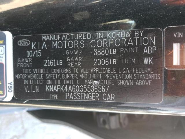 Photo 10 from auction – 2016 KIA FORTE LX with VIN KNAFK4A60G5536567