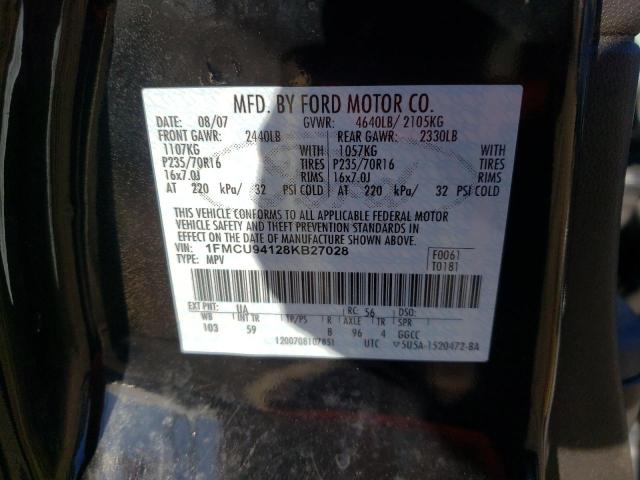 Photo 10 from auction – 2008 FORD ESCAPE LIM with VIN 1FMCU94128KB27028