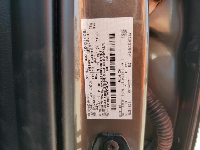 Photo 10 from auction – 2021 FORD F150 SUPER with VIN 1FTFW1ED7MFB62043