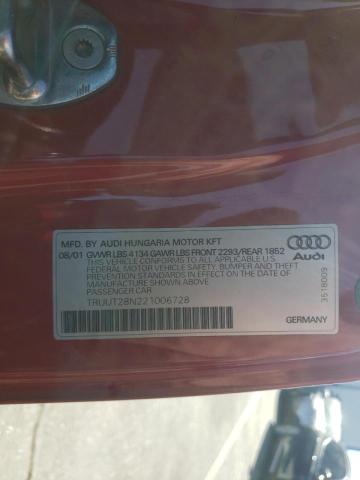 Photo 10 from auction – 2002 AUDI TT QUATTRO with VIN TRUUT28N221006728