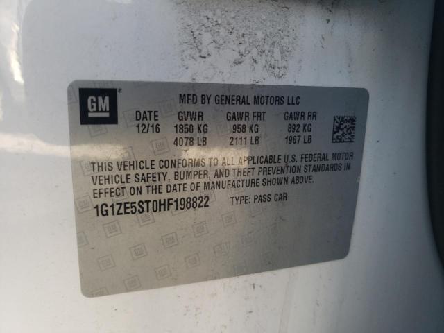 Foto 10 de la subasta – 2017 CHEVROLET MALIBU LT con VIN 1G1ZE5ST0HF198822