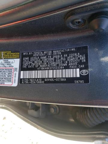 Photo 10 from auction – 2007 TOYOTA CAMRY LE with VIN 4T1BK46K37U523384