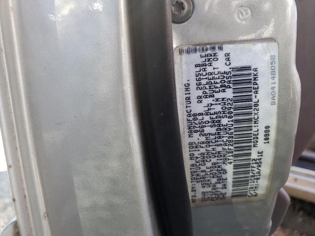 Photo 10 from auction – 2000 TOYOTA AVALON XL with VIN 4T1BF28B6YU100922