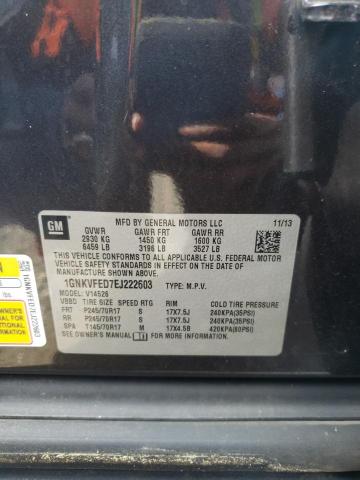 Photo 10 from auction – 2014 CHEVROLET TRAVERSE L with VIN 1GNKVFED7EJ222603