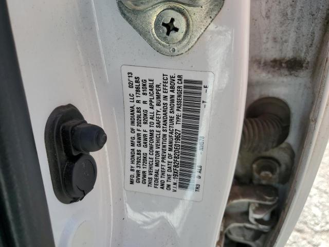 Photo 10 from auction – 2013 HONDA CIVIC EX with VIN 19XFB2F82DE019627
