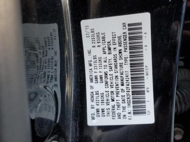 Photo 10 from auction – 2015 HONDA ACCORD EXL with VIN 1HGCR2F82FA242417