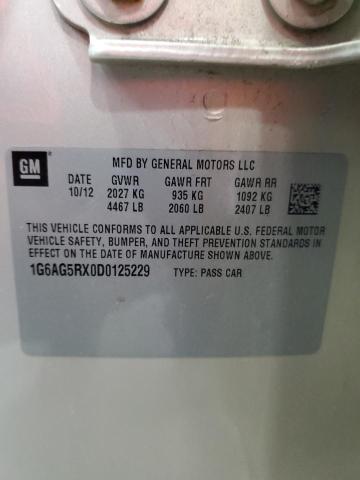 Photo 10 from auction – 2013 CADILLAC ATS with VIN 1G6AG5RX0D0125229