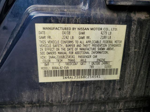 Photo 10 from auction – 2008 NISSAN ALTIMA 2.5 with VIN 1N4AL21E68C254541