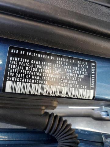 Photo 10 from auction – 2019 VOLKSWAGEN BEETLE S with VIN 3VWFD7AT9KM720698