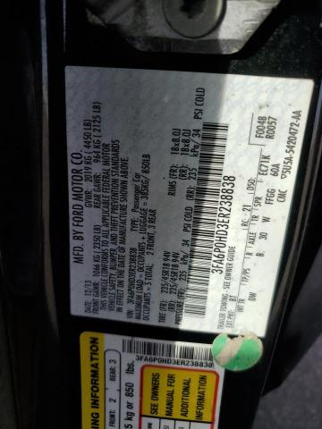Photo 10 from auction – 2014 FORD FUSION SE with VIN 3FA6P0HD3ER238838