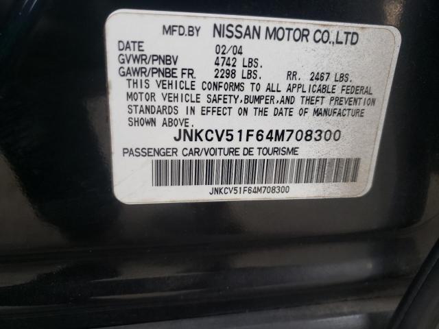 Photo 10 from auction – 2004 INFINITI G35 with VIN JNKCV51F64M708300