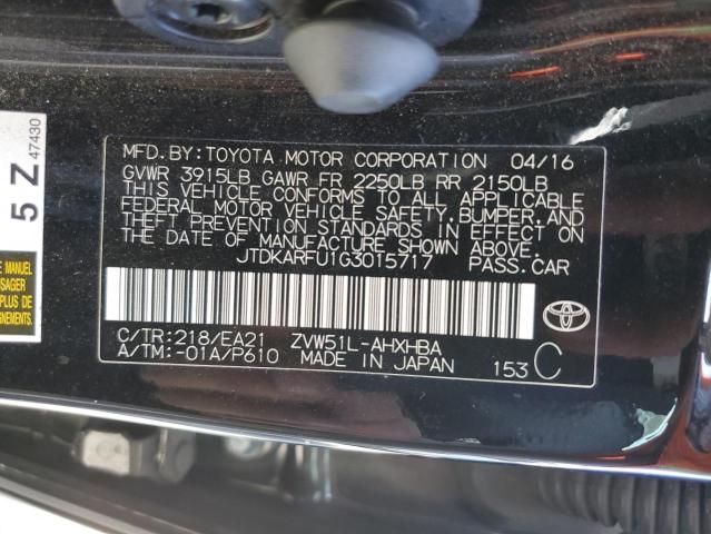 Photo 10 from auction – 2016 TOYOTA PRIUS with VIN JTDKARFU1G3015717