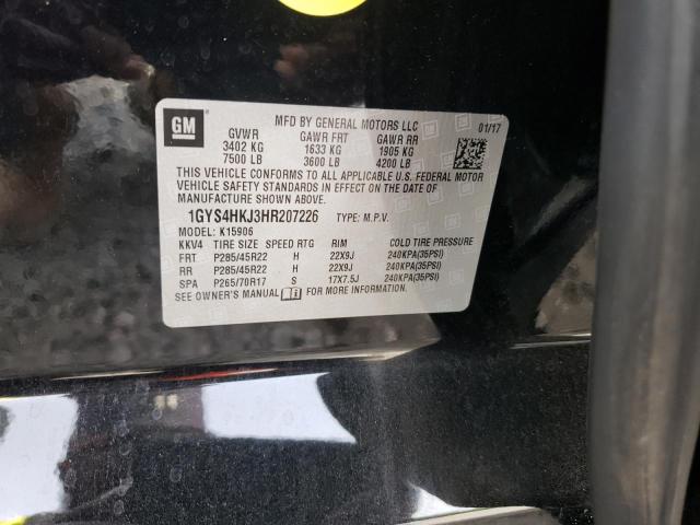 Photo 10 from auction – 2017 CADILLAC ESCALADE E with VIN 1GYS4HKJ3HR207226