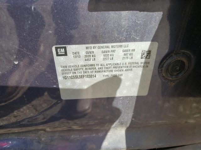 Photo 10 from auction – 2014 CHEVROLET MALIBU 1LT with VIN 1G11C5SL5EF183814