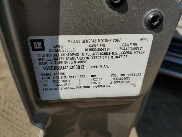 Photo 10 from auction – 2001 GMC DENALI with VIN 1GKEK63U41J300013