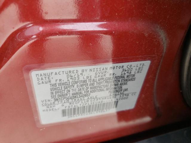 Photo 10 from auction – 2019 NISSAN KICKS S with VIN 3N1CP5CU3KL542657