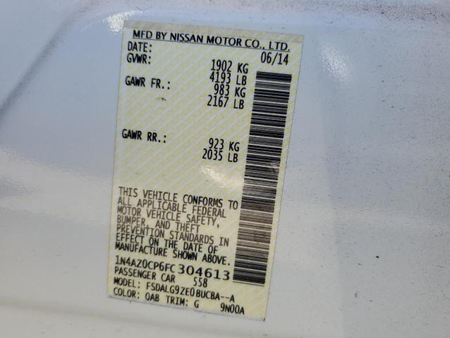 Photo 10 from auction – 2015 NISSAN LEAF S with VIN 1N4AZ0CP6FC304613