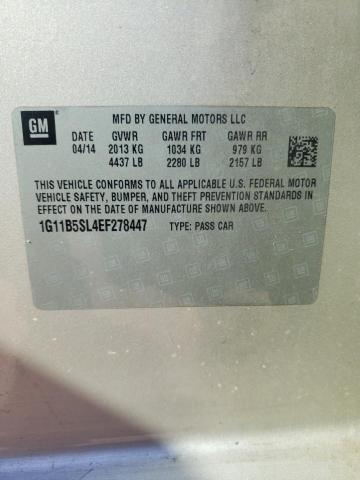 Photo 10 from auction – 2014 CHEVROLET MALIBU LS with VIN 1G11B5SL4EF278447