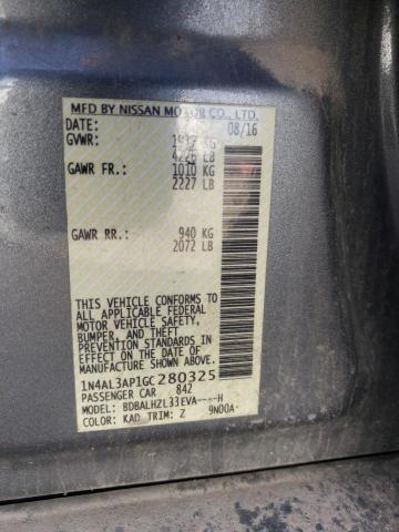 Photo 10 from auction – 2016 NISSAN ALTIMA 2.5 with VIN 1N4AL3AP1GC280325