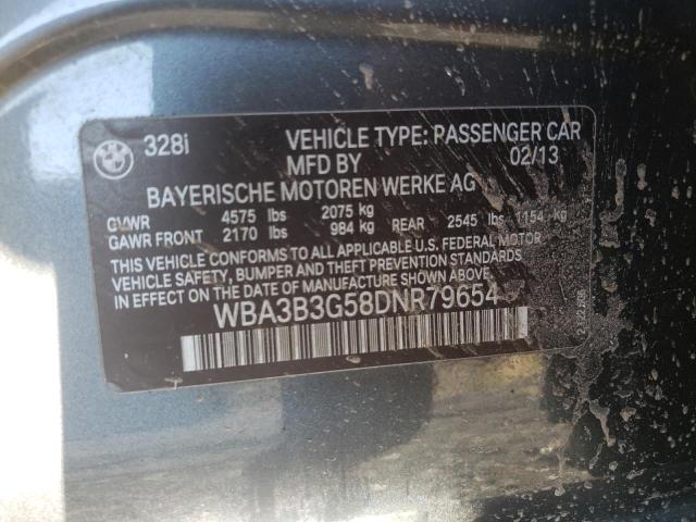 Photo 10 from auction – 2013 BMW 328XI with VIN WBA3B3G58DNR79654