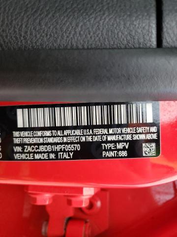 Photo 10 from auction – 2017 JEEP RENEGADE L with VIN ZACCJBDB1HPF05570
