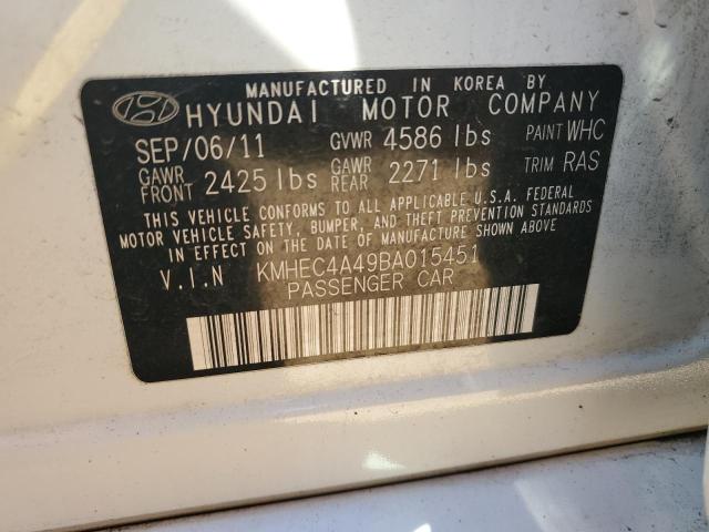 Photo 10 from auction – 2011 HYUNDAI SONATA HYB with VIN KMHEC4A49BA015451