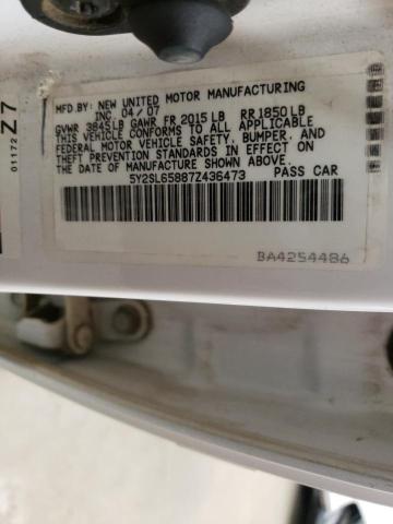 Photo 10 from auction – 2007 PONTIAC VIBE with VIN 5Y2SL65887Z436473