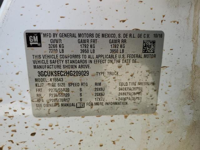 Photo 10 from auction – 2017 CHEVROLET SILVERADO with VIN 3GCUKSEC2HG209029