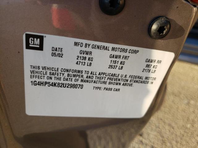 Photo 10 from auction – 2002 BUICK LESABRE with VIN 1G4HP54K82U298070