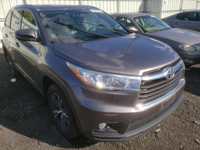 TOYOTA HIGHLANDER 2016 with VIN 5TDJKRFH3GS302924 - Photo from auction