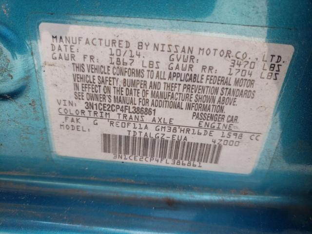 Photo 10 from auction – 2015 NISSAN VERSA NOTE with VIN 3N1CE2CP4FL386861