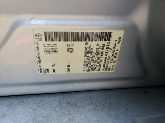 Photo 10 from auction – 2017 NISSAN MAXIMA 3.5 with VIN 1N4AA6AP6HC437615